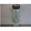 Image 1 : Vintage Crown Mason Jar Complete with Glass Lid
