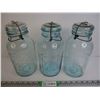 Image 1 : (3) Perfect Seal Wide Mouth Jars Complete with Lids
