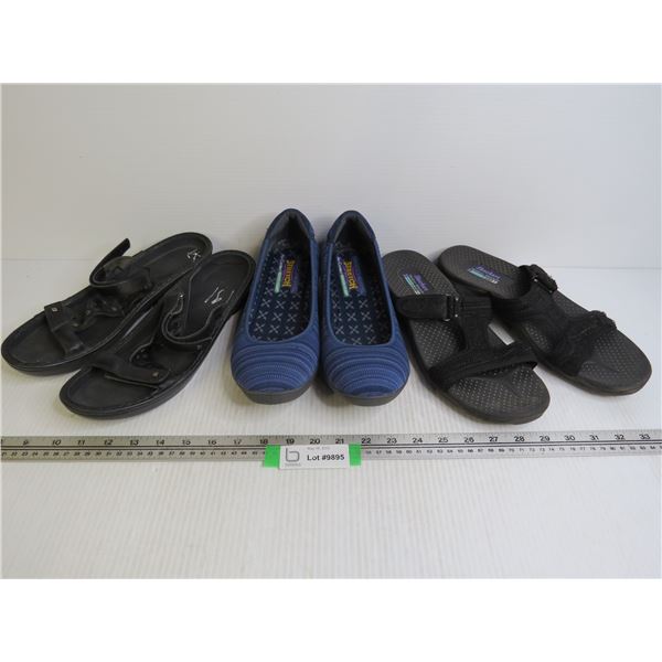 (3) Pair of Ladies Shoes (2 are Skechers size 10)