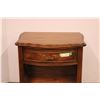 Image 3 : *Wooden Night Stand with Drawer - 24" x 16" x 27"