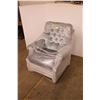Image 2 : *Velvet Upholstered Swivel Chair - 37" High