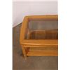 Image 4 : *Wooden Glass Insert Coffee Table - 50" x 23" x 16"