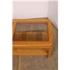 Image 5 : *Wooden Glass Insert Coffee Table - 50" x 23" x 16"