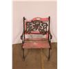 Image 1 : *Metal and Wooden Garden Chair - 24" x 23" x 31 1/2" (Sun Damage)