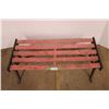 Image 4 : *Metal and Wooden Garden Bench - 37 1/2" x 18" x 15" (Sun Damage)