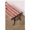 Image 5 : *Metal and Wooden Garden Bench - 37 1/2" x 18" x 15" (Sun Damage)