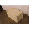 Image 3 : *Vintage Wooden Storage Box with Hinged Lid - 17" x 30" x 18"