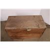 Image 3 : *Vintage Wooden Storage Box with Hinged Lid - 37 1/2" x 18" x 24 1/2"