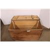 Image 5 : *Vintage Wooden Storage Box with Hinged Lid - 37 1/2" x 18" x 24 1/2"