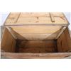 Image 6 : *Vintage Wooden Storage Box with Hinged Lid - 37 1/2" x 18" x 24 1/2"