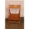Image 3 : *(2x Bid Price) (2) Wooden Folding Chairs