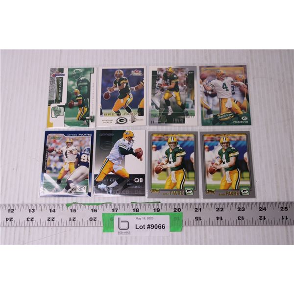 (8) NFL Football Trading Cards - Brett Favre