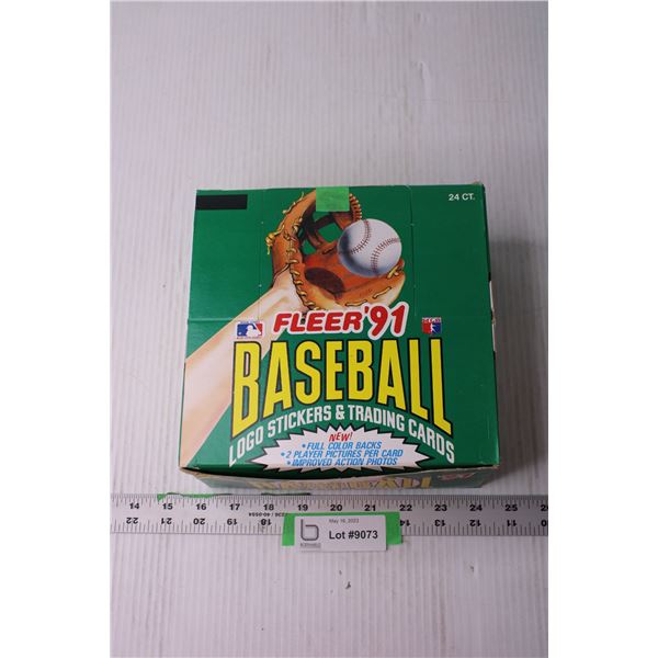 Box of MBA Baseball Fleer 1991 Trading Cards (NIB)