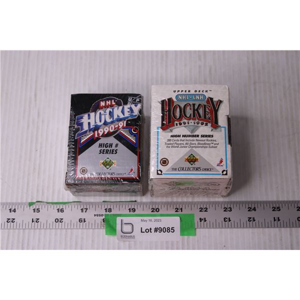 (2) Boxes of NHL Hockey Trading Cards - 1991 to 1992 and 1990 to 1991 (NIB)