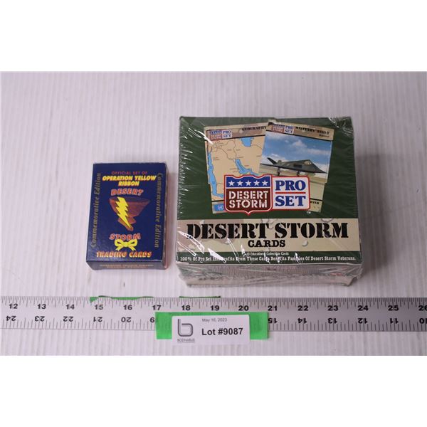 (2) Sets of Desert Storm Trading Cards (NIB)