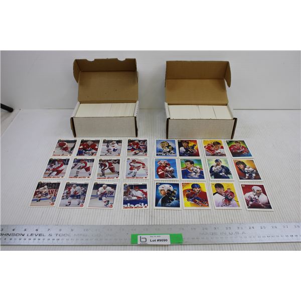 (2) Boxes of Upper Deck Hockey Trading Cards - 1991 to 1992, 1992 to 1993