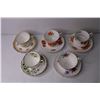 Image 2 : (5) Assorted Tea Cups and Saucers