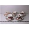 Image 1 : (5) Assorted Tea Cups and Saucers