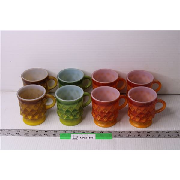 (8) Assorted Fire King Mugs