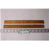 Image 1 : (2) Vintage  Advertising  Rulers (Carman and Winnipeg Manitoba)