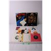 Image 1 : (2) Guitar Song Books and Assorted Vintage 45 Records - Michael Jackson, David Bowie, Queen