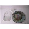 Image 2 : Lot of Iridescent Glass Items - Trays and Mug