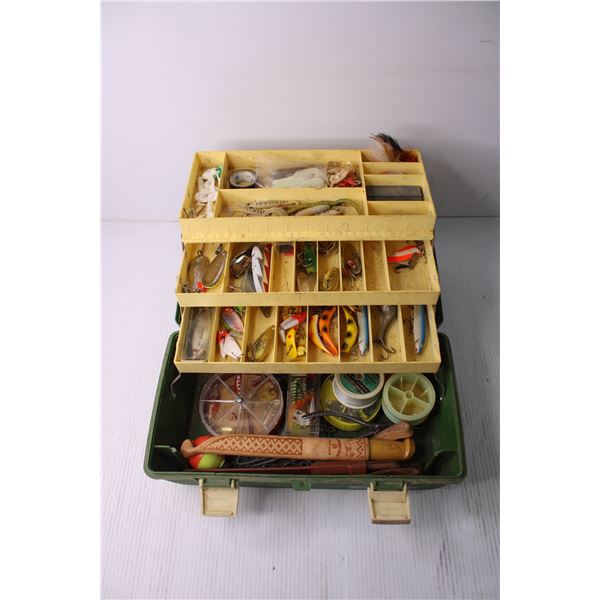 Tackle Box with Assorted Fishing Supplies