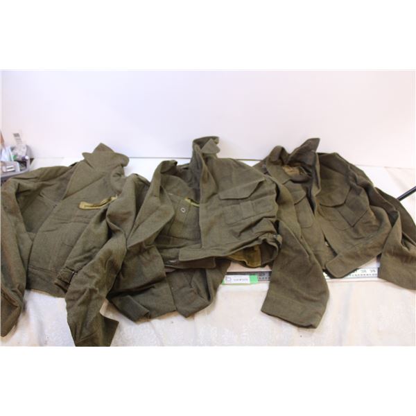 (3) 1950's Royal Canadian Army Cadet Corp Battledress Tunics