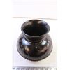 Image 2 : Black Pottery Flat Rounded Vase