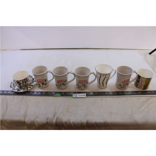 Iittala Cup and Plate + (6) Coffee Cups