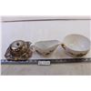 Image 1 : Royal Worcester Porcelain Gravy Bowl + Royal Worcester Bowl + Royal Winton Plate and cover