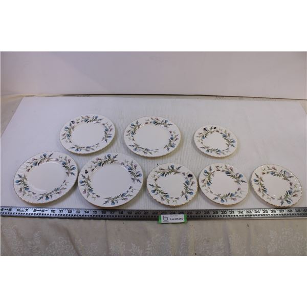 Royal Albert Bone China Brigadoon Plates (4 - 8") (4 - 6")