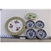 Image 1 : Decorative Plate + Bowl + (4) Historical Ports of England Berry or Dessert Bowl