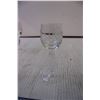 Image 2 : (6) Romanian Etched Glass Sunflowers Design Wine Glasses