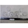Image 3 : (6) Romanian Etched Glass Sunflowers Design Wine Glasses