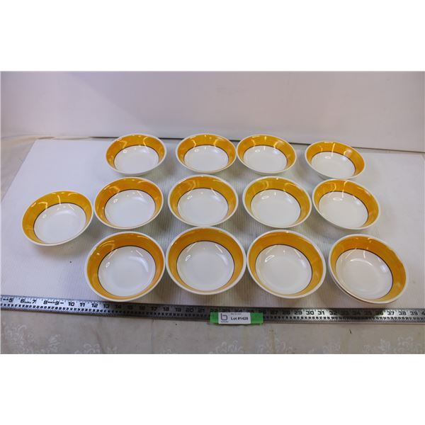 (14) Plastic Yellow Bowls