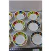 Image 3 : (16) Plastic Flower Design Bowls