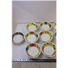 Image 4 : (16) Plastic Flower Design Bowls