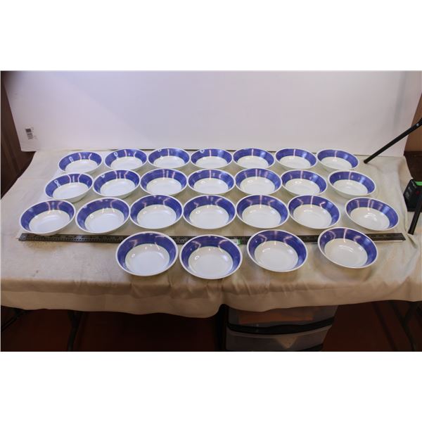 (25) Plastic Blue Bowls