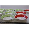 Image 6 : (16) Green Plastic Bowls+ (3) Red Plastic Bowls