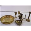 Image 2 : Metal Candleholder + Decorative Chalices + Misc.