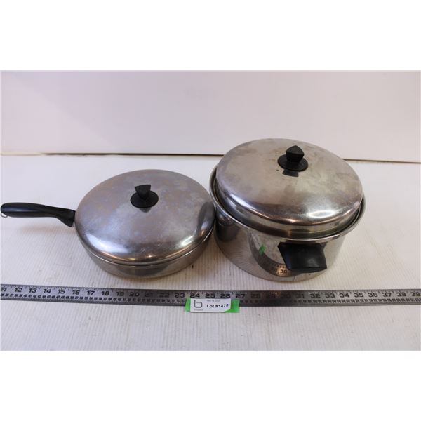 Cooking Pot with Lid + Pan with Lid