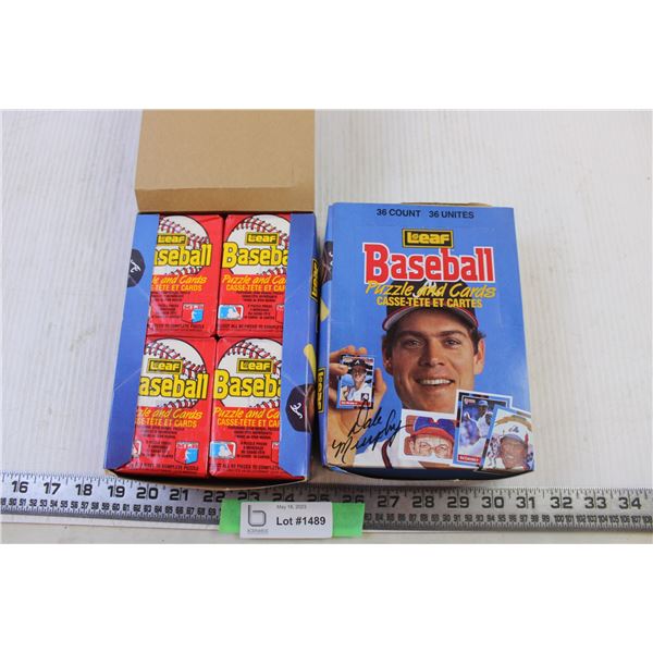 (2)  Boxes of  Leaf Baseball Cards (NOS)