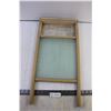 Image 1 : Vintage Washboard Wood and Glass