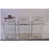 Image 2 : (3) Glass Jars with 1 Lid