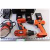 Image 2 : Black & Decker Case with Tools and (3) Batteries+ Battery Charger