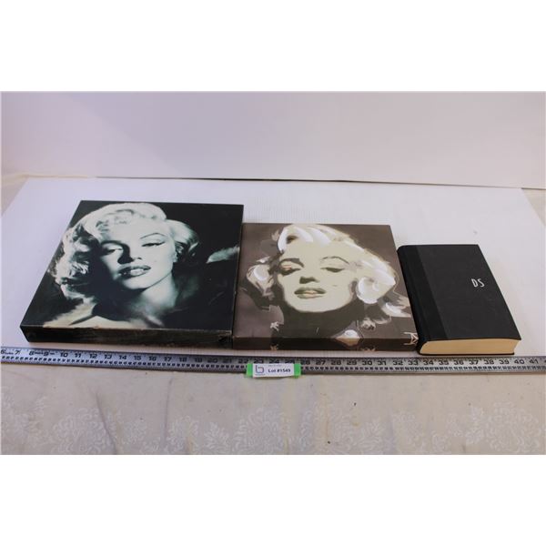 Marilyn Monroe Canvas Paintings+ Marilyn Monroe The Biography Book