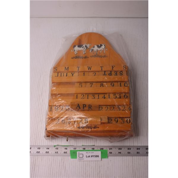 Wooden Farm House Perpetual Calendar