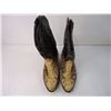 Image 2 : Snakeskin Cowboy Boots-Size 9.5
