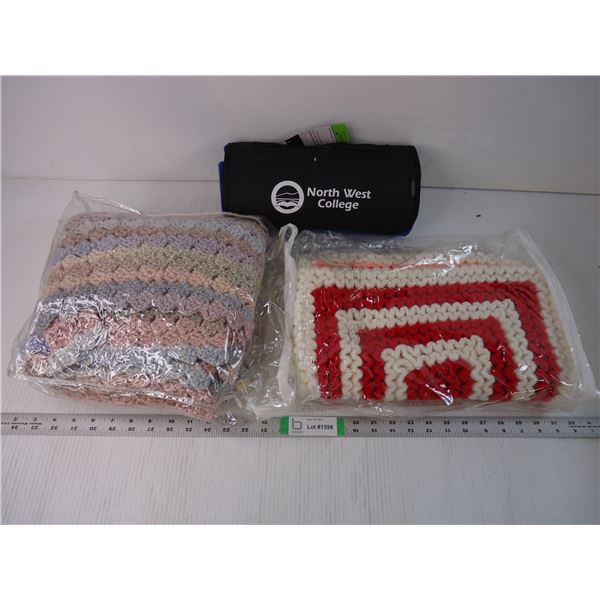 Crochet Blanket(new), Pillow Covers, New Blanket Roll